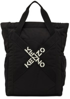 Kenzo Black Padded X Logo Tote