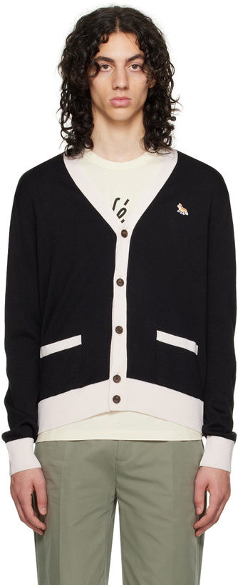 Photo: Maison Kitsuné Black Baby Fox Cardigan