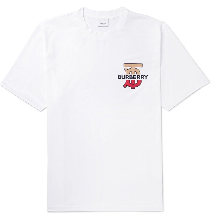 Photo: Burberry - Logo-Detailed Cotton-Jersey T-Shirt - White