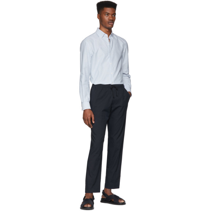 Eidos Blue Striped Oxford Shirt