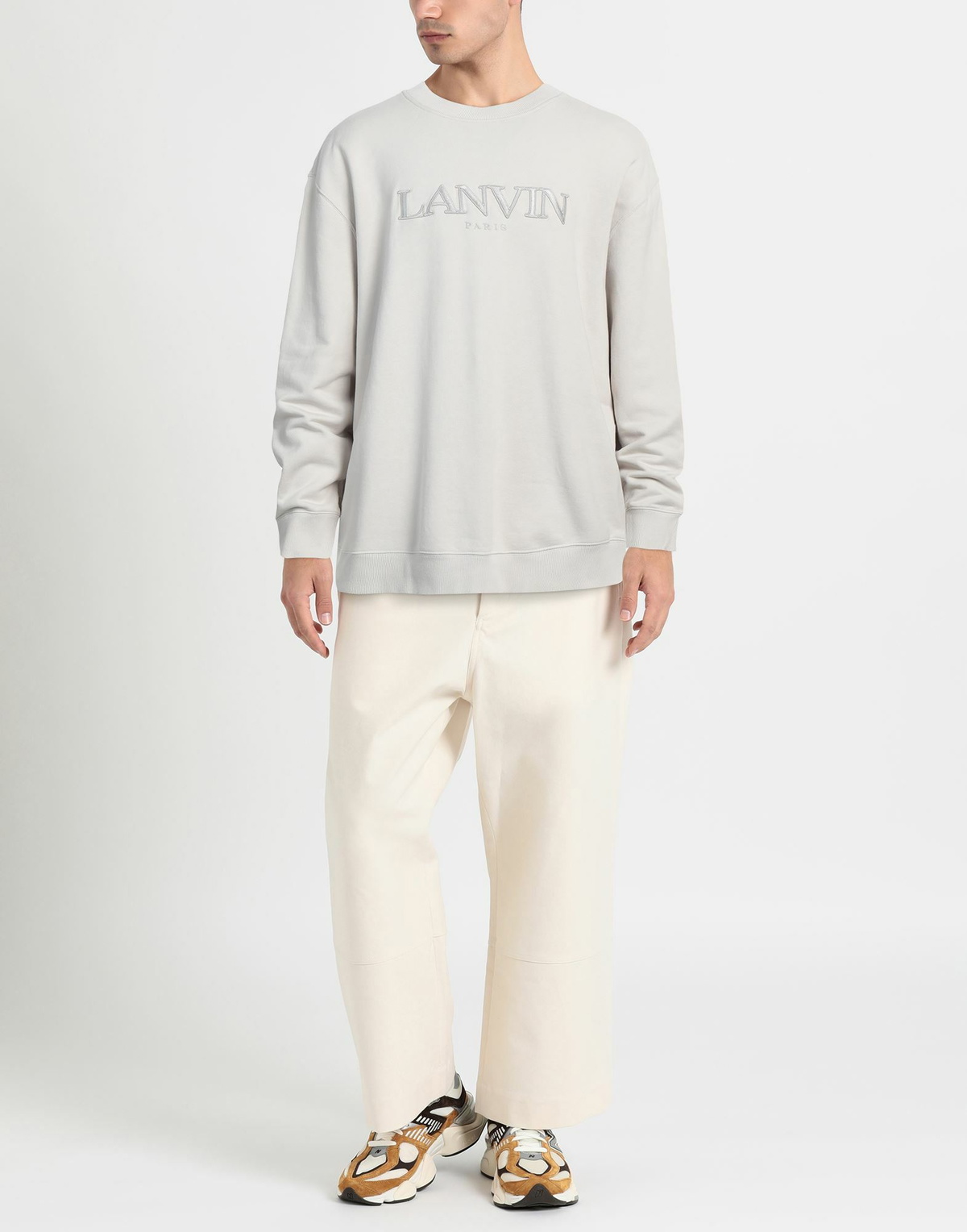 Lanvin Mens Sweatshirt Light in Grey