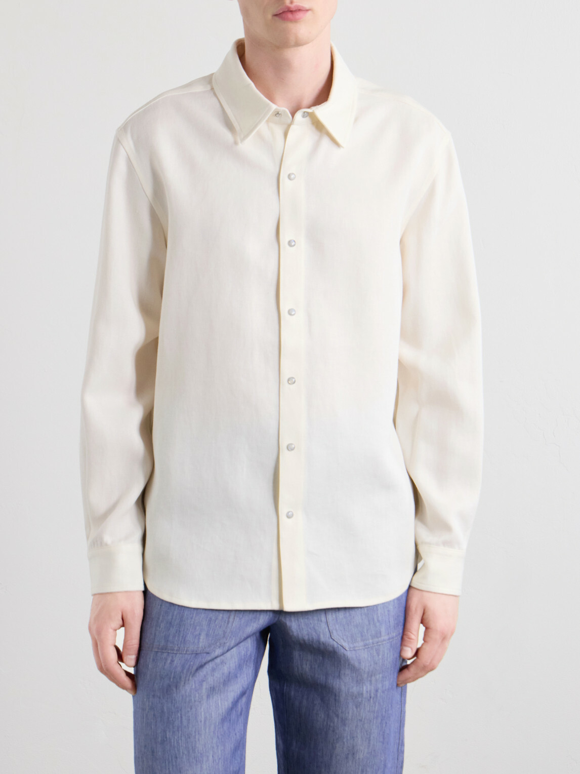 God's True Cashmere - Linen-Twill Shirt - White
