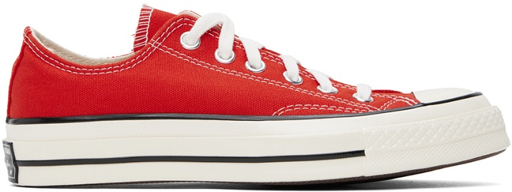 Photo: Converse Red Chuck 70 Low Top Sneakers