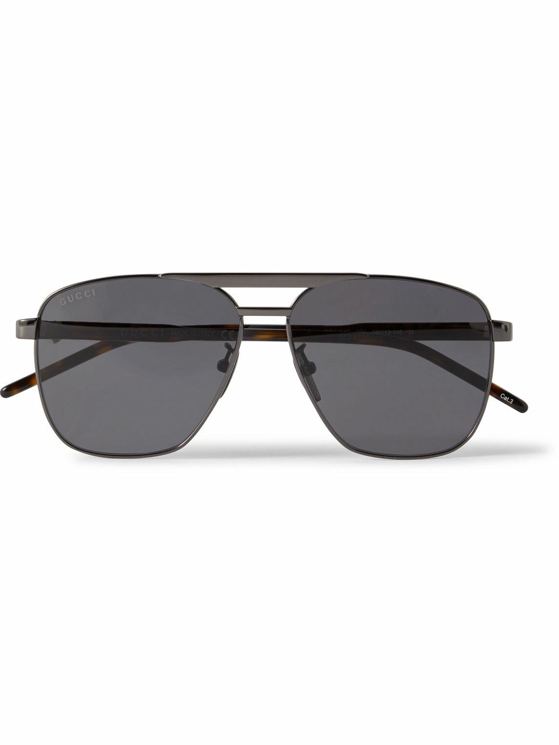 Mens Aviator Sunglasses Matte Ruthenium - Gucci