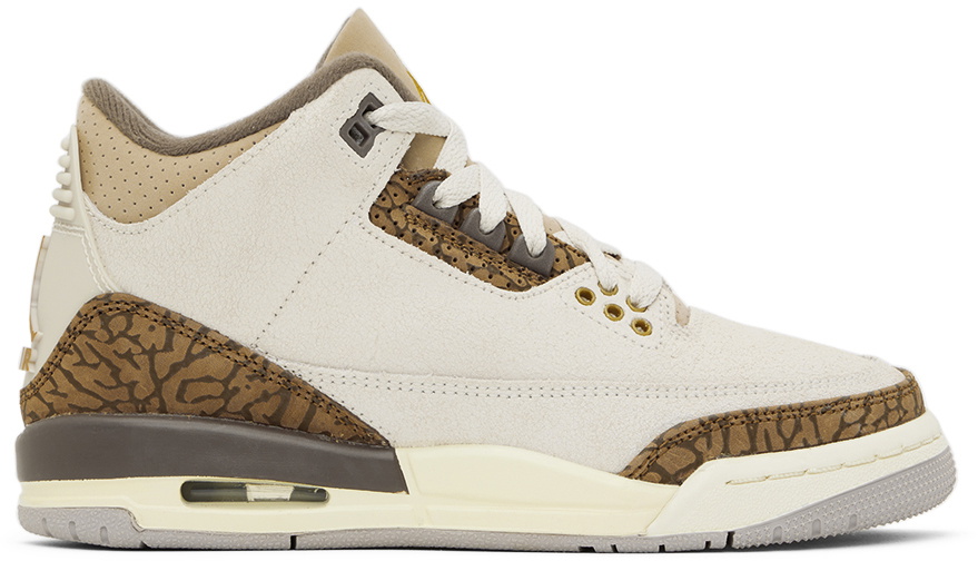 Nike Jordan Kids Beige Air Jordan 3 Retro Big Kids Sneakers