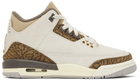 Nike Jordan Kids Beige Air Jordan 3 Retro Big Kids Sneakers
