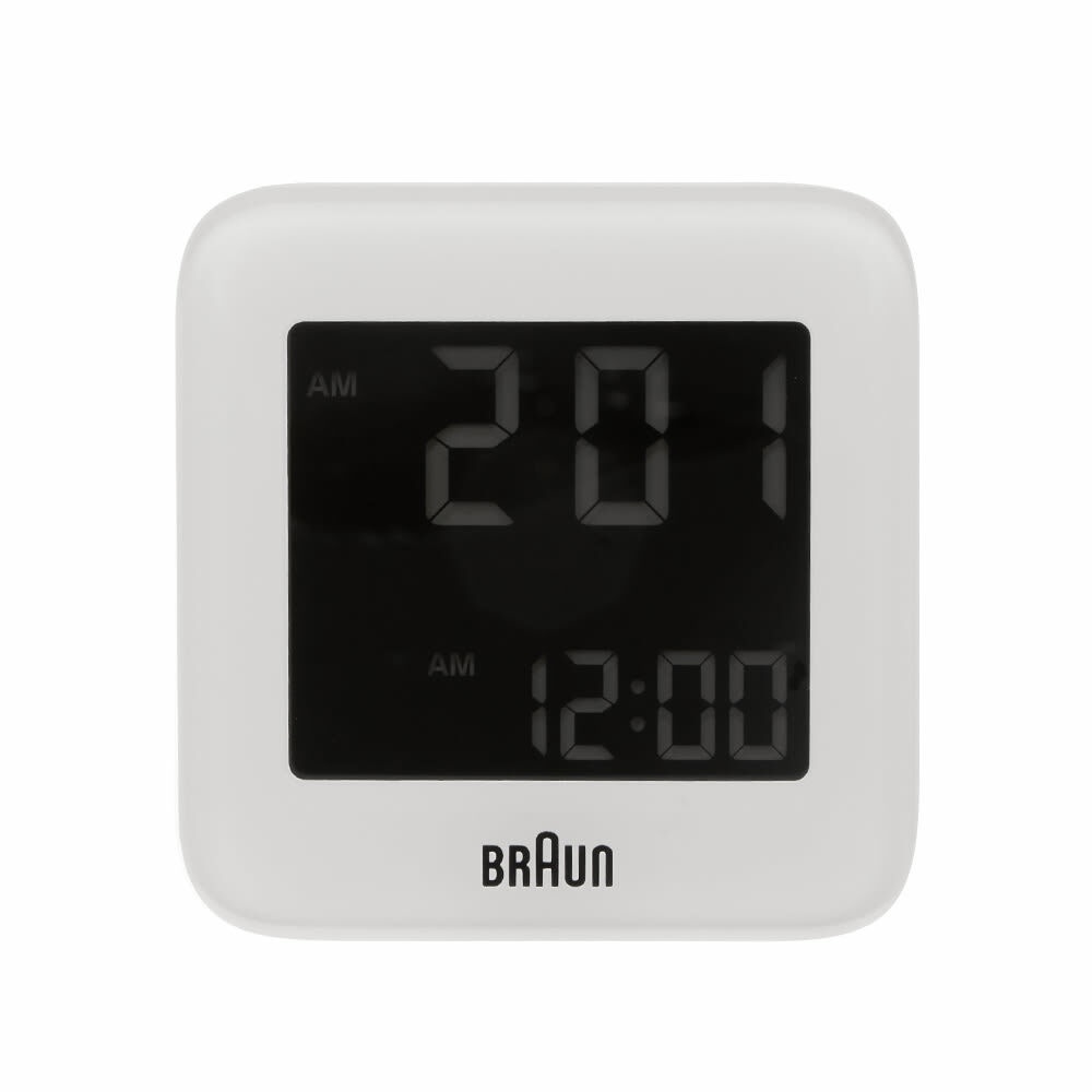 Photo: Braun Digital Travel Alarm Clock in White