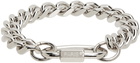 IN GOLD WE TRUST PARIS Silver Curb Chain Bracelet