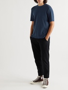 Folk - Classic Striped Slub Cotton-Jersey T-Shirt - Blue