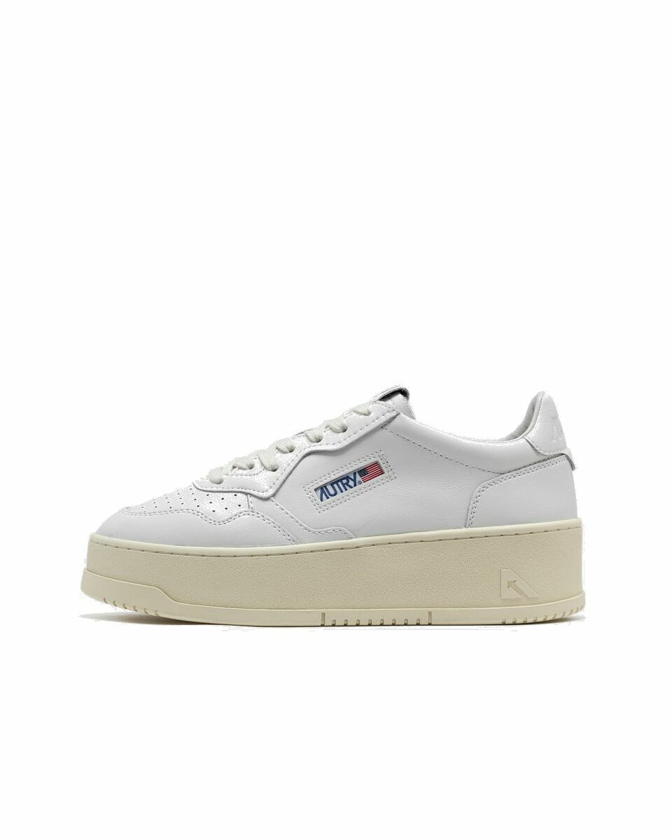 Photo: Autry Action Shoes Platform Low Wom White - Womens - Lowtop