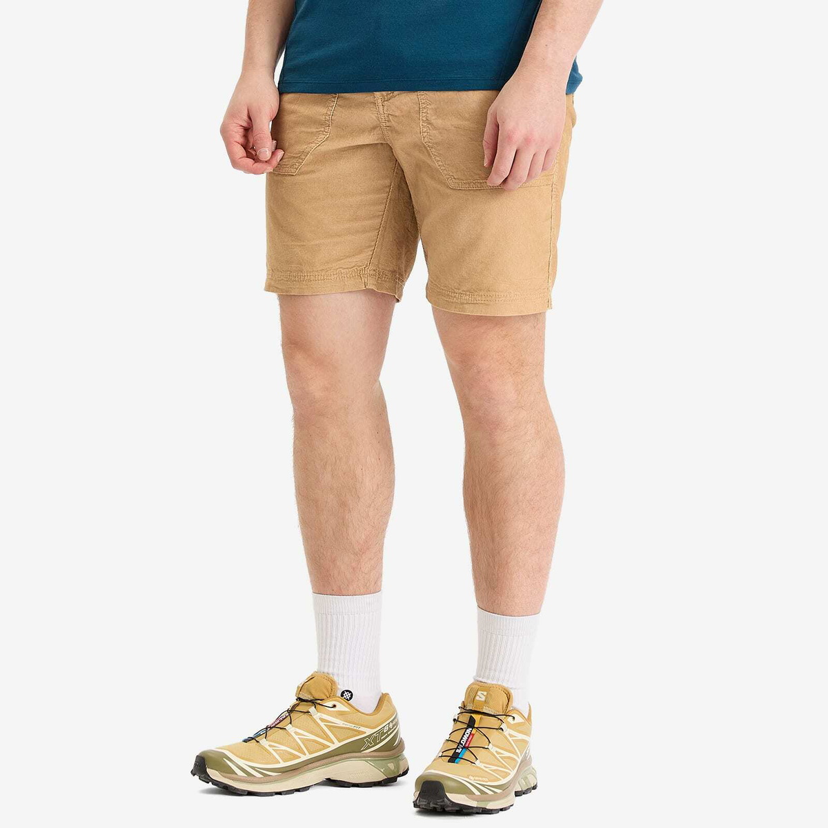 Napapijri Men's Corduroy Belted Shorts in Tannin N1