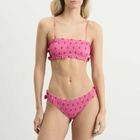 Damson Madder Women's Shirred Bow Bikini Bottom in Pink