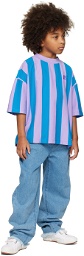 Repose AMS Kids Blue & Purple Oversized T-Shirt
