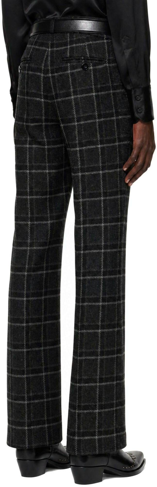 Ernest W. Baker Gray Loose Fit Flare Trousers