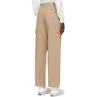 AMI Alexandre Mattiussi Beige Panelled Cargo Pants