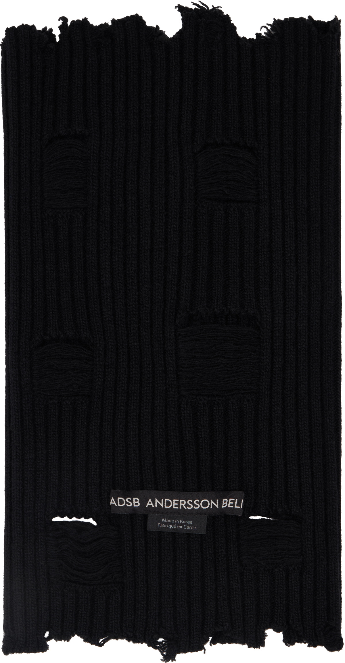 Andersson Bell Black Roghen Wool Neck Warmer Scarf