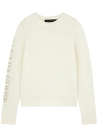 Canada Goose Saturna Logo-intarsia Wool Jumper, Cream, Jumper, Wool
