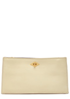 Metier Ease Leather Clutch - Cream - One Size