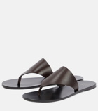 The Row - Avery leather thong sandals