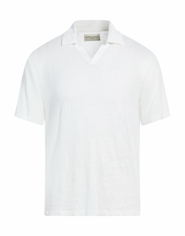 Photo: Officine Générale Mens Polo shirt in Off white