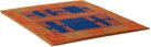 MAKI RUGS Blue & Orange Circuit Rug