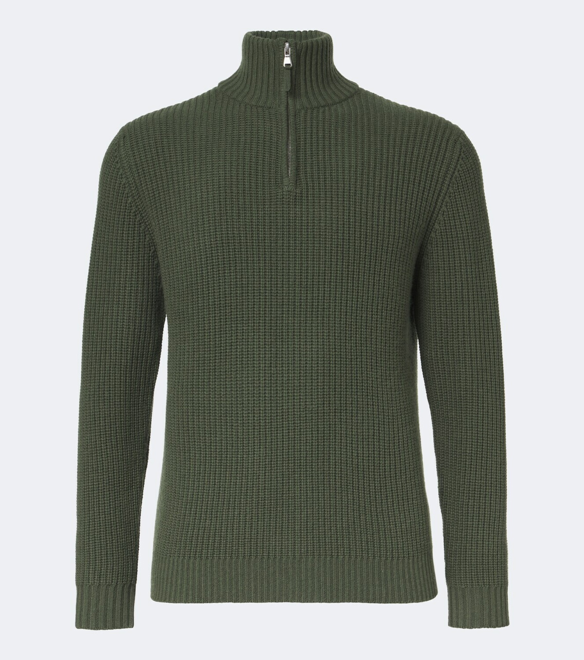 Allude Wool and cashmere half-zip sweater
