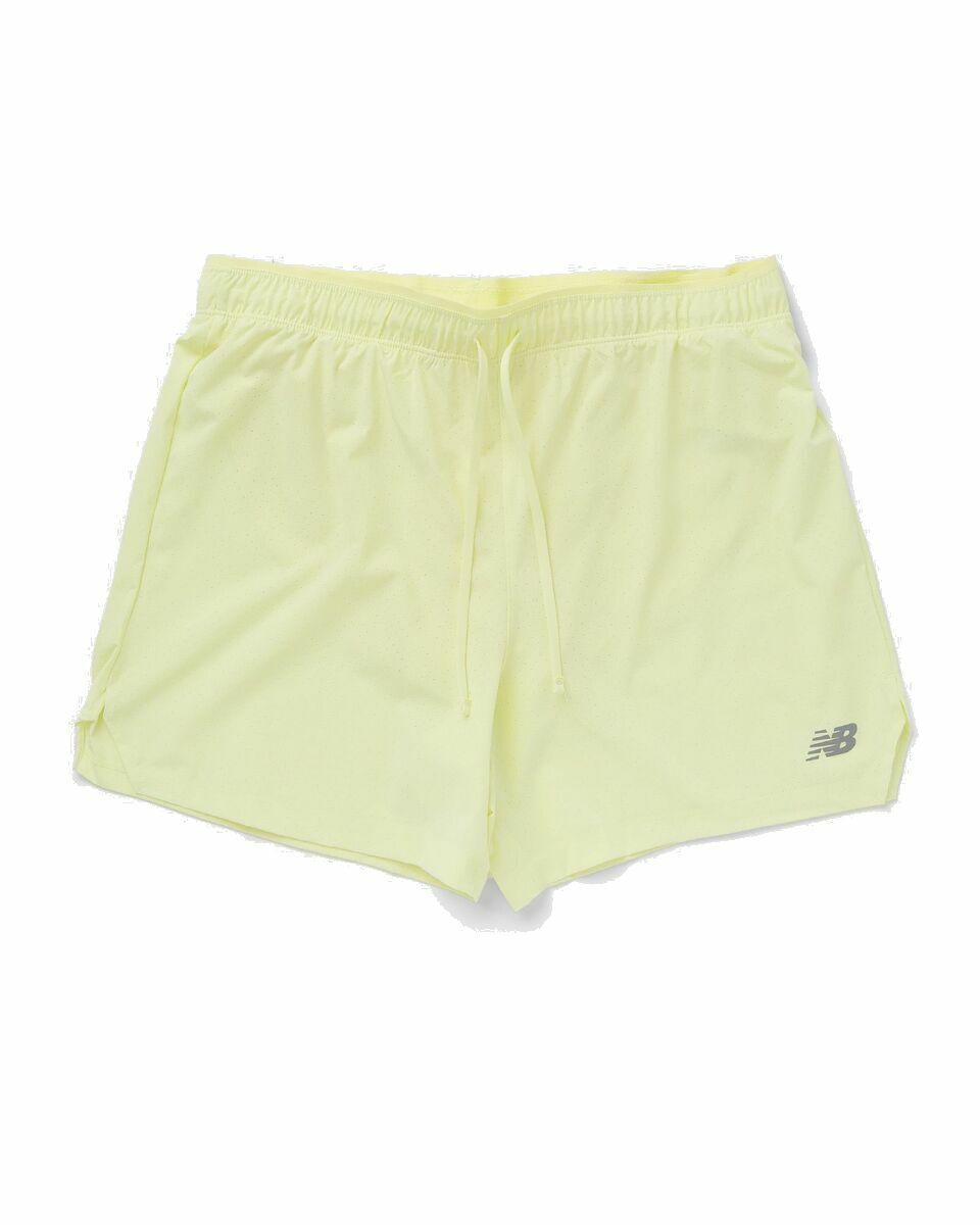 Photo: New Balance Rc Seamless Short 5 Yellow - Mens - Sport & Team Shorts