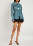 Haikure Temple Lagoon Wash Denim Jacket Blue