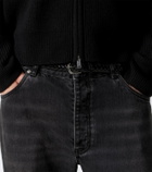 Studio Nicholson Ribbed-knit wool zip-up sweater