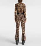 Goldbergh Cathy leopard-print ski bodysuit