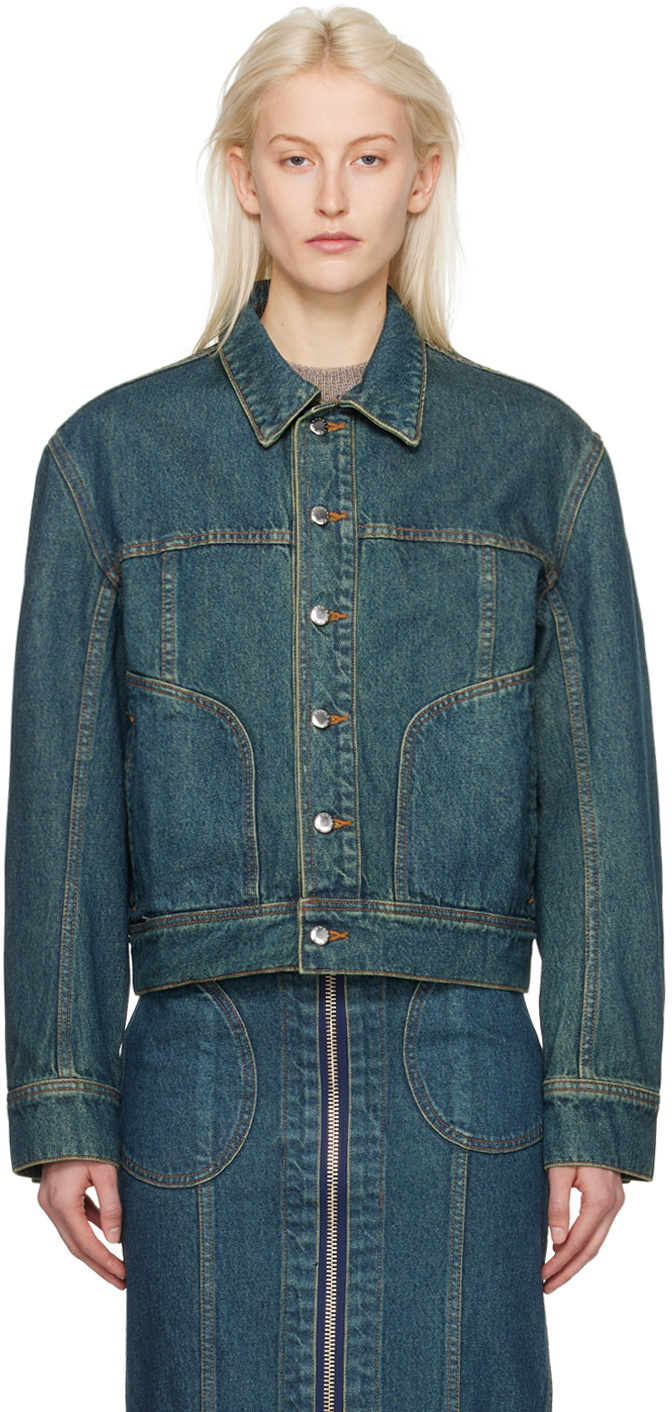 Eckhaus Latta Indigo El Denim Jacket Eckhaus Latta 