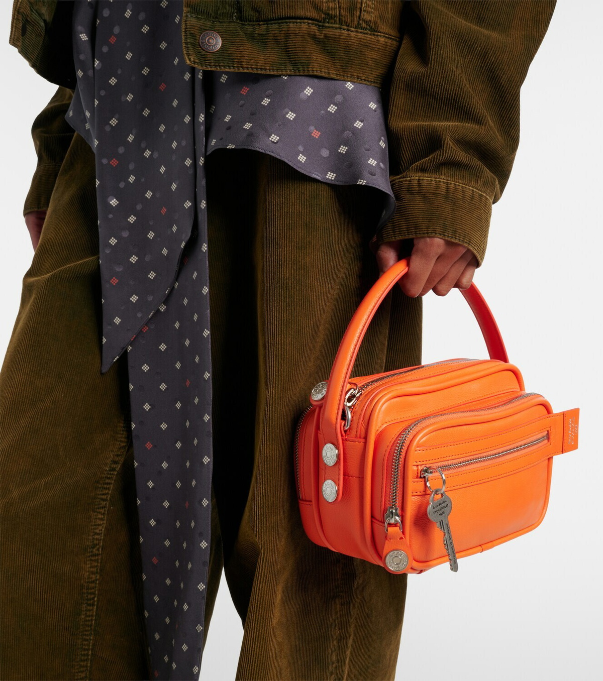 Acne Studios Camero Kit leather crossbody bag
