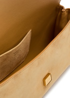 Khaite Audrey Suede Clutch - Camel - One Size