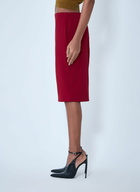Saint Laurent Pencil Skirt In Smooth Weave