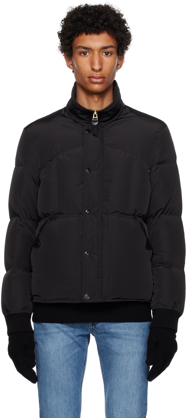 TOM FORD Black Quilted Down Jacket TOM FORD