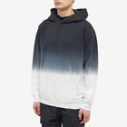 Taikan Men's Plain Heavyweight Dip Dye Hoody in Black