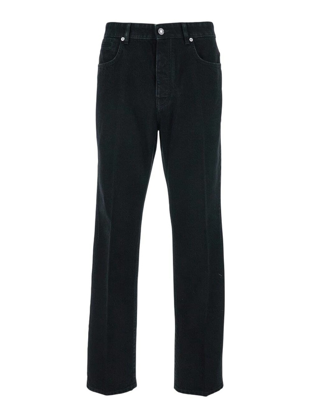 Photo: Givenchy Black Jeans With Belt Loops In Denim Man