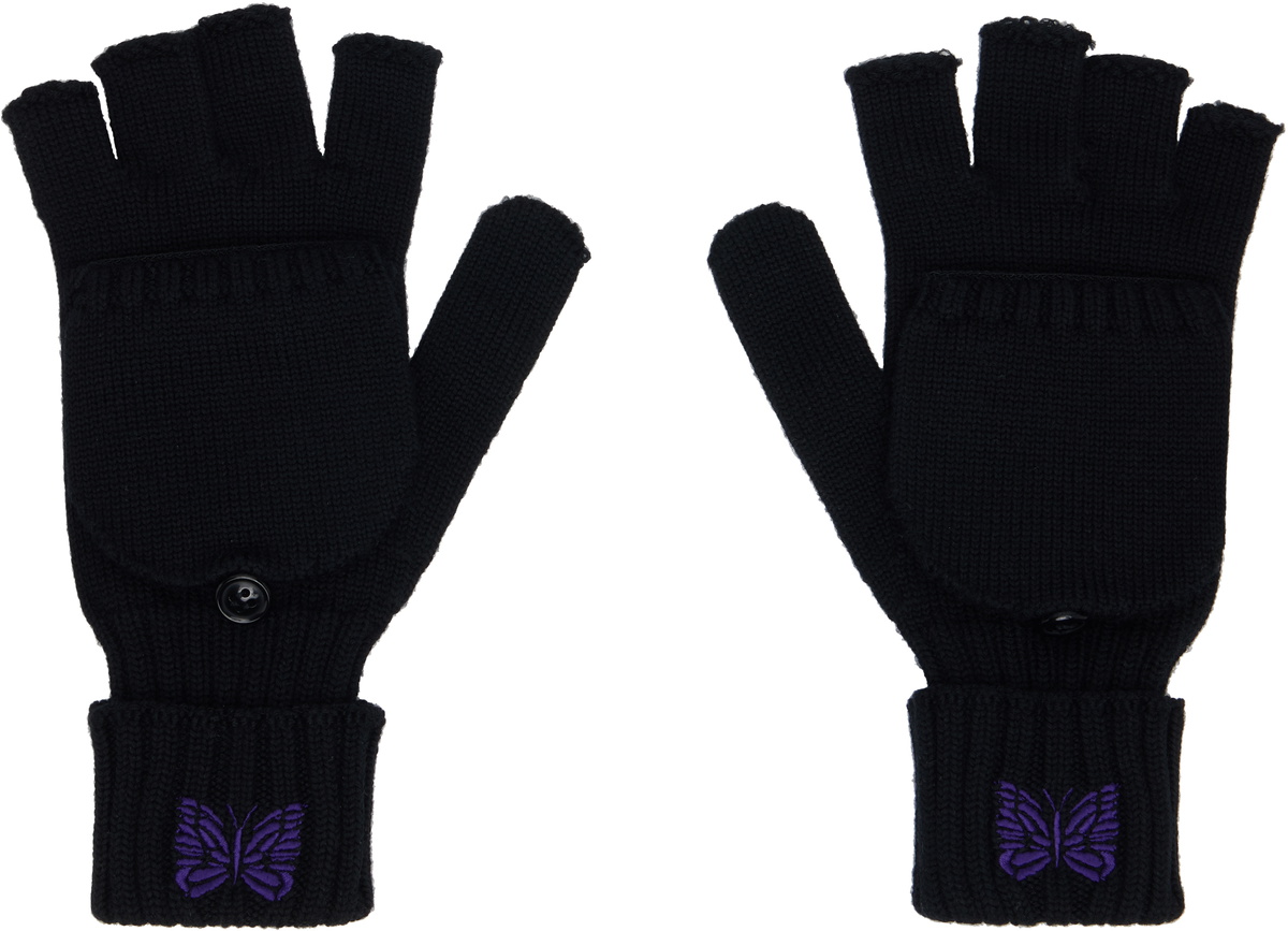 Boris Bidjan Saberi Black Moulded Leather Gloves Boris Bidjan Saberi