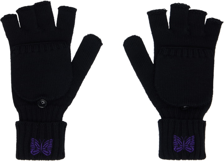 Photo: NEEDLES Black Convertible Gloves