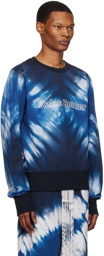 Wales Bonner Blue Tie-Dye Sweatshirt
