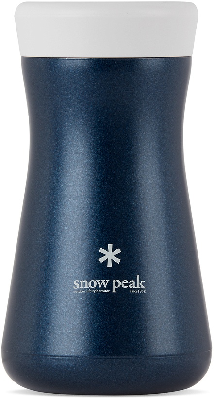 Photo: Snow Peak Navy Tsuzumi Bottle, 350 mL