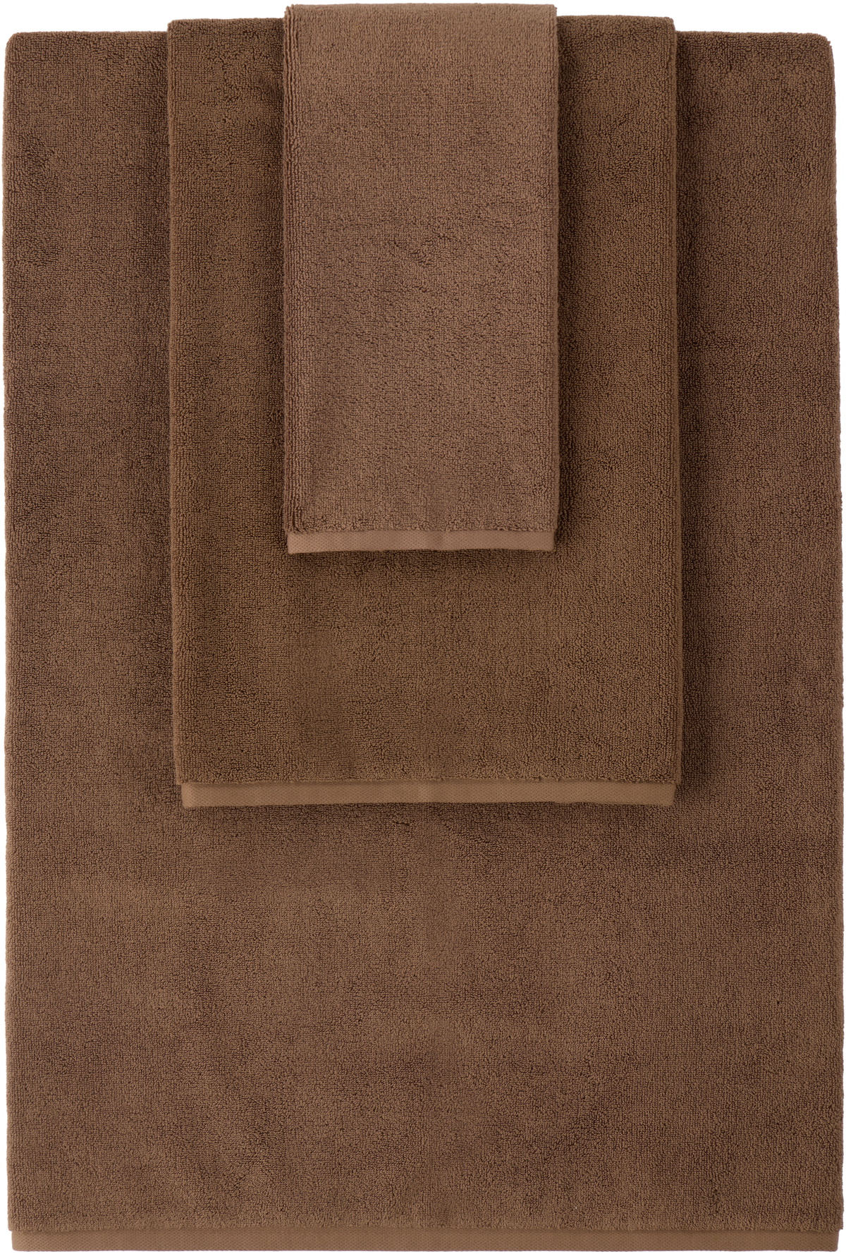 Tekla Brown Terry Towel Set, 3 pcs