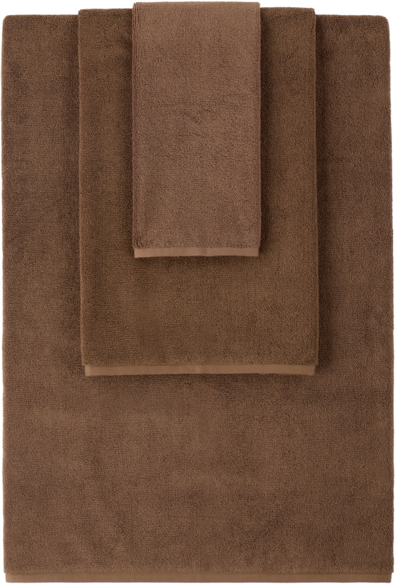 Photo: Tekla Brown Terry Towel Set, 3 pcs