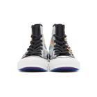 Converse Silver and Multicolor Chuck 70 Pride High Sneakers