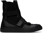 NICOLAS ANDREAS TARALIS Black Velcro Strap Sneakers