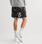 Nike - Logo-Print Shell Shorts - Black