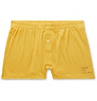 Entireworld - Slim-Fit Organic Cotton-Jersey Boxer Shorts - Yellow