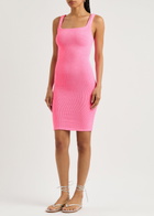 Hunza G - Seersucker Tank Dress, Pink, One Size, Elasticated, Scoop-Neck, Hand Wash, Hunza Dress