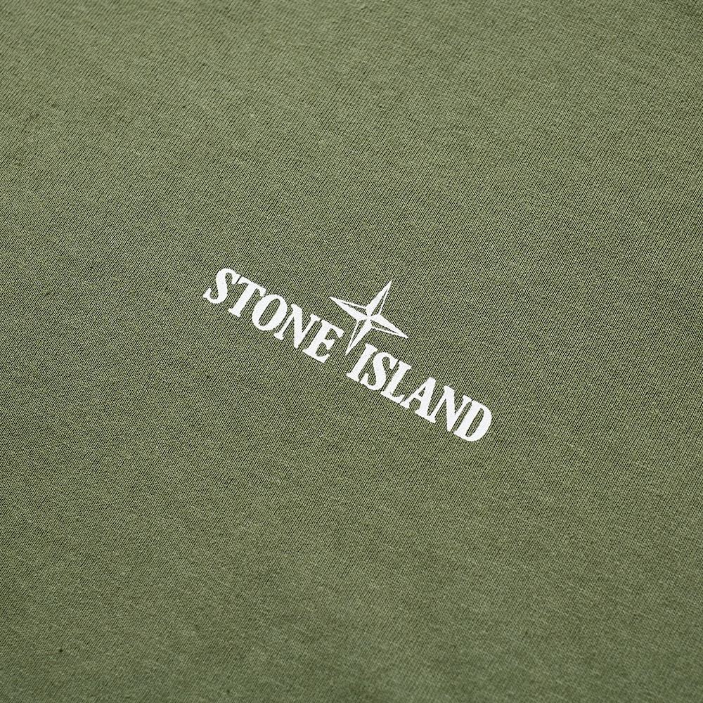 Stone island chest logo back hot sale print tee