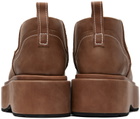 We11done Brown Pull-Loop Boots